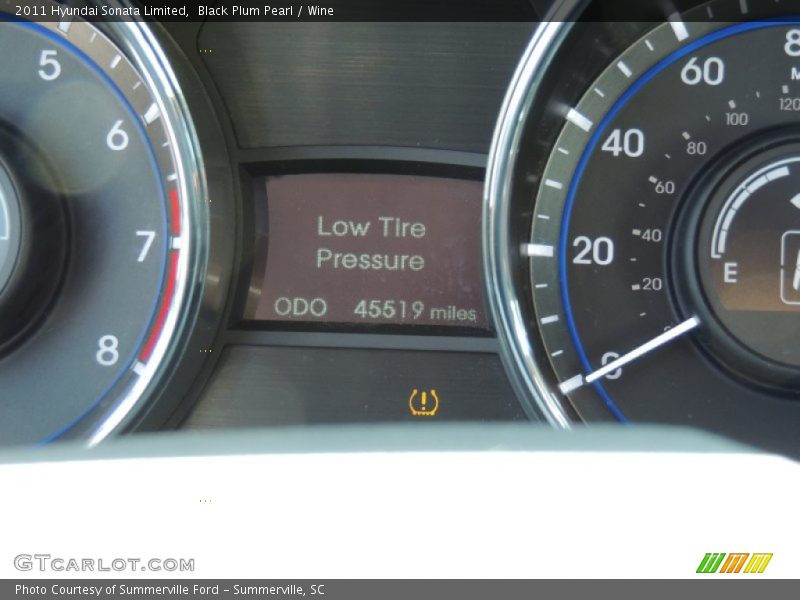 Black Plum Pearl / Wine 2011 Hyundai Sonata Limited
