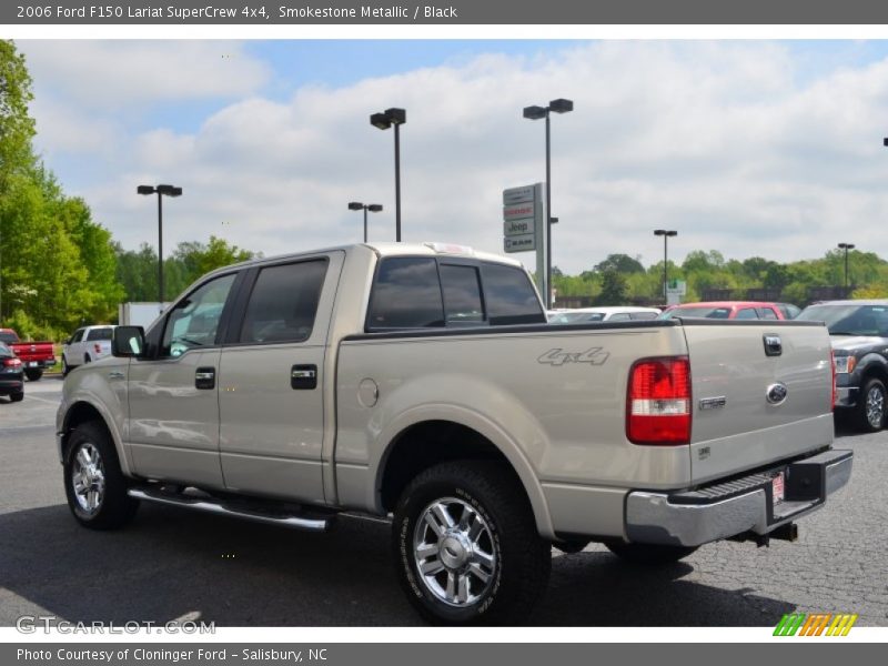 Smokestone Metallic / Black 2006 Ford F150 Lariat SuperCrew 4x4