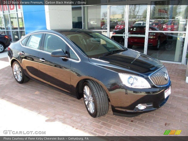 Carbon Black Metallic / Ebony 2013 Buick Verano Premium