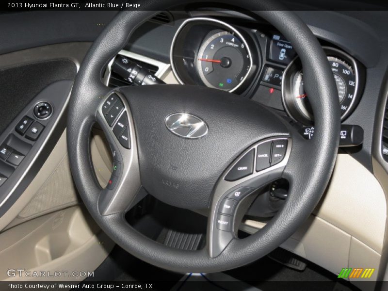 Atlantic Blue / Beige 2013 Hyundai Elantra GT