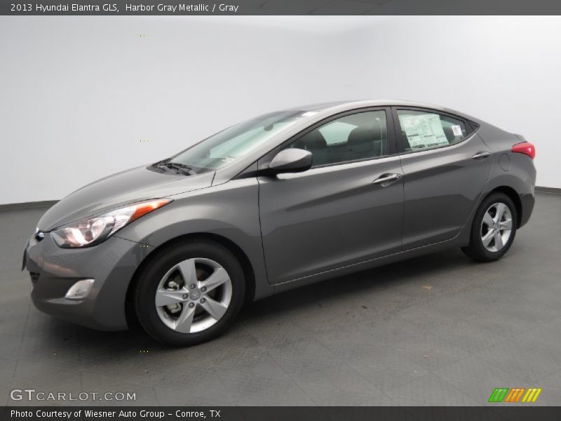 Harbor Gray Metallic / Gray 2013 Hyundai Elantra GLS
