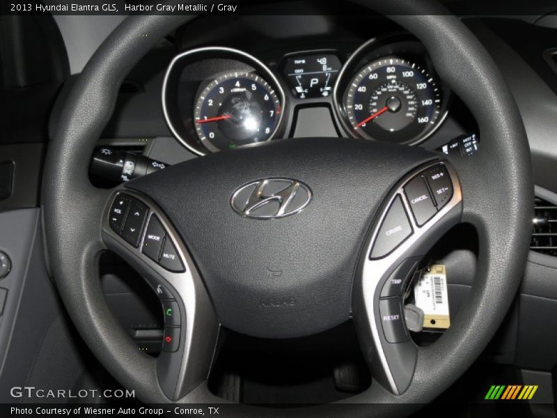 Harbor Gray Metallic / Gray 2013 Hyundai Elantra GLS