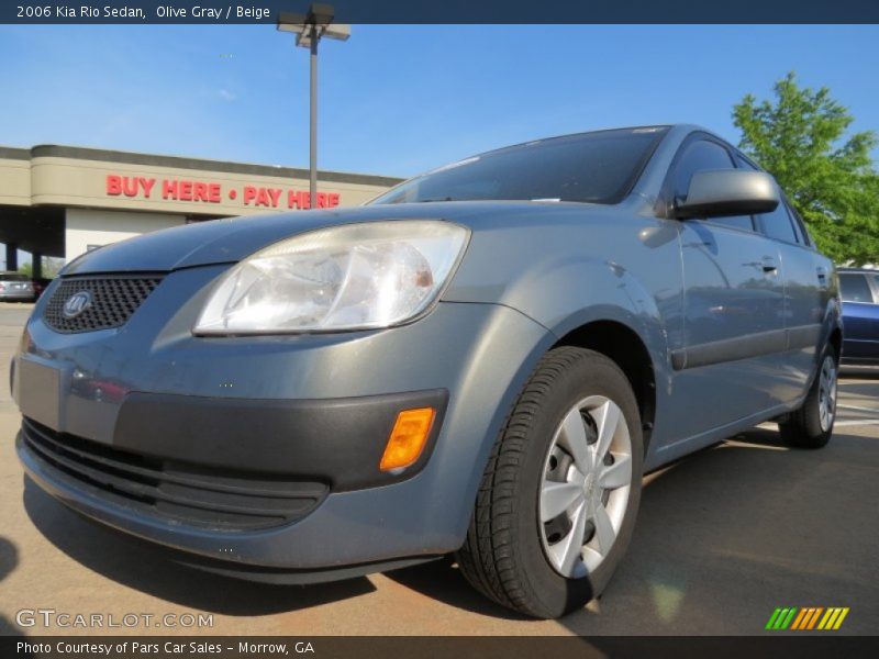 Olive Gray / Beige 2006 Kia Rio Sedan