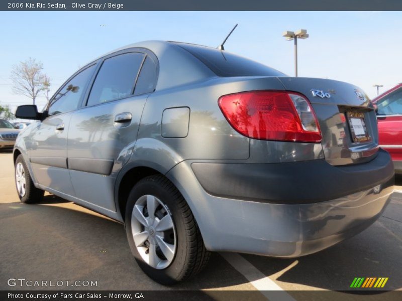 Olive Gray / Beige 2006 Kia Rio Sedan