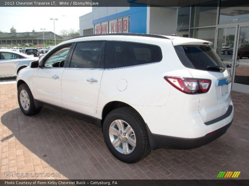 White / Ebony/Mojave 2013 Chevrolet Traverse LT