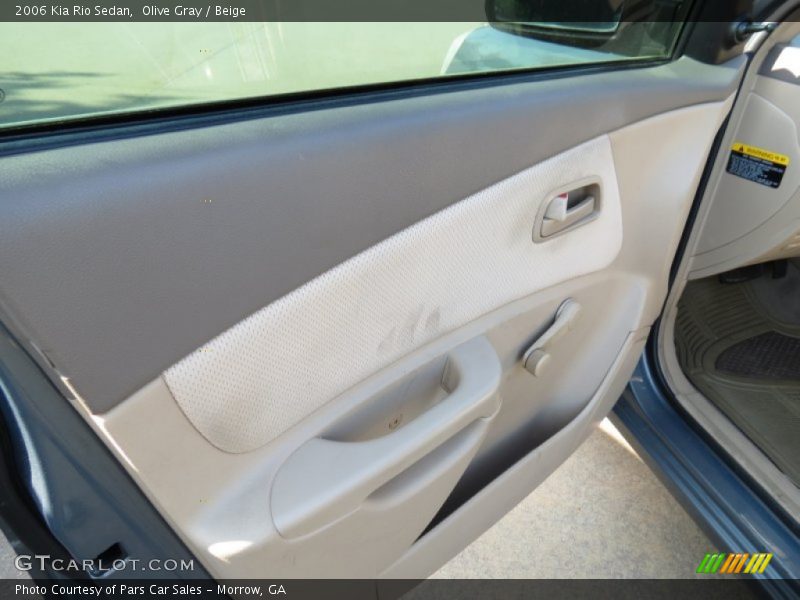 Olive Gray / Beige 2006 Kia Rio Sedan