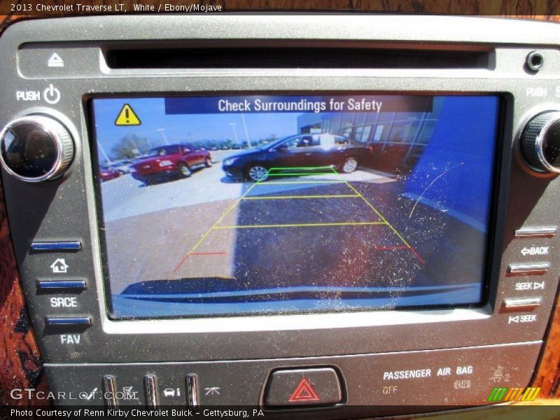 White / Ebony/Mojave 2013 Chevrolet Traverse LT