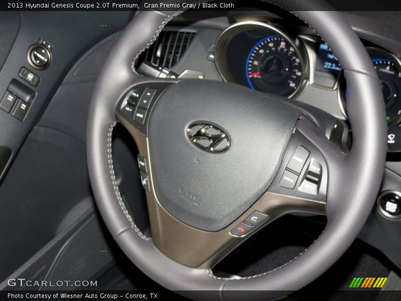 Gran Premio Gray / Black Cloth 2013 Hyundai Genesis Coupe 2.0T Premium