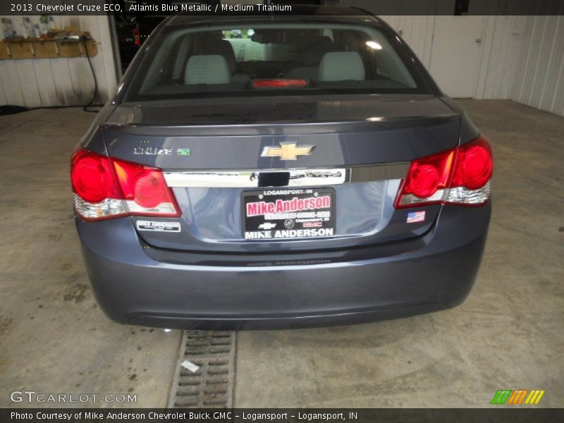 Atlantis Blue Metallic / Medium Titanium 2013 Chevrolet Cruze ECO