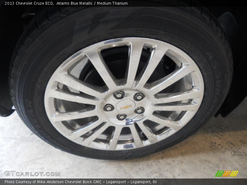 Atlantis Blue Metallic / Medium Titanium 2013 Chevrolet Cruze ECO