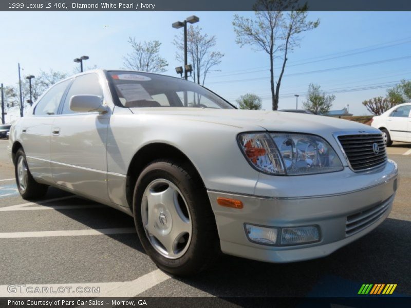 Diamond White Pearl / Ivory 1999 Lexus LS 400