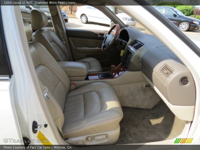 Diamond White Pearl / Ivory 1999 Lexus LS 400