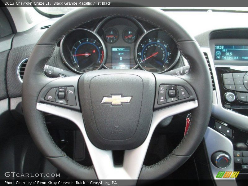 Black Granite Metallic / Jet Black 2013 Chevrolet Cruze LT