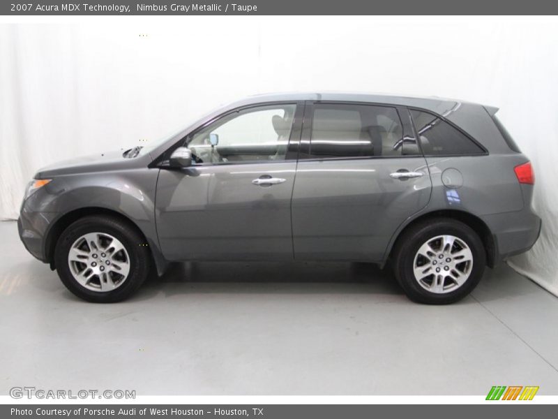 Nimbus Gray Metallic / Taupe 2007 Acura MDX Technology