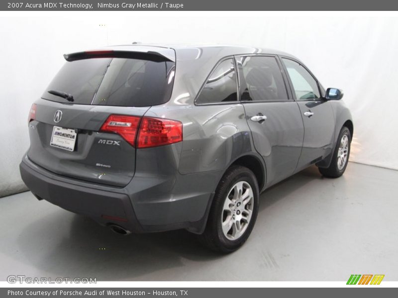 Nimbus Gray Metallic / Taupe 2007 Acura MDX Technology