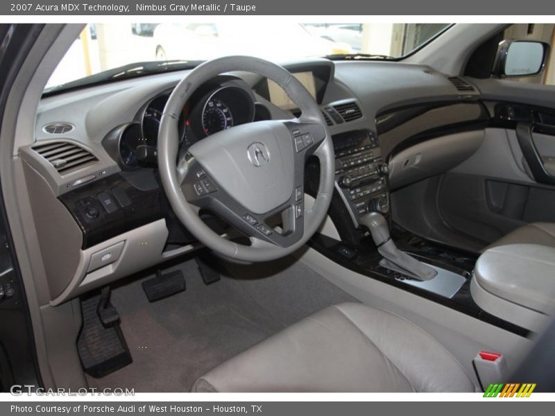 Nimbus Gray Metallic / Taupe 2007 Acura MDX Technology