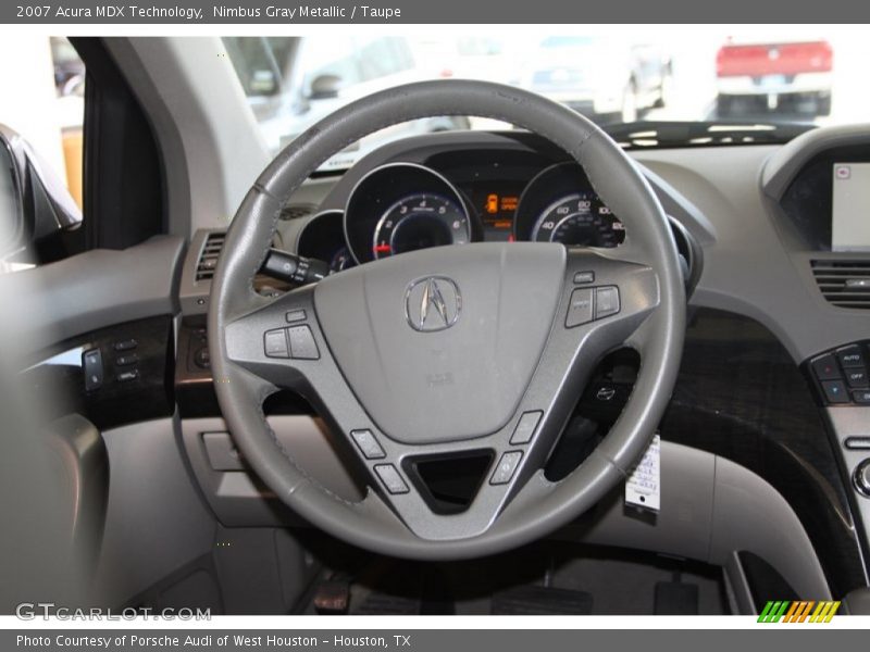 Nimbus Gray Metallic / Taupe 2007 Acura MDX Technology