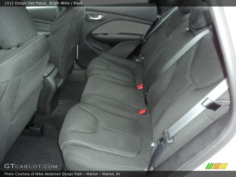 Bright White / Black 2013 Dodge Dart Rallye