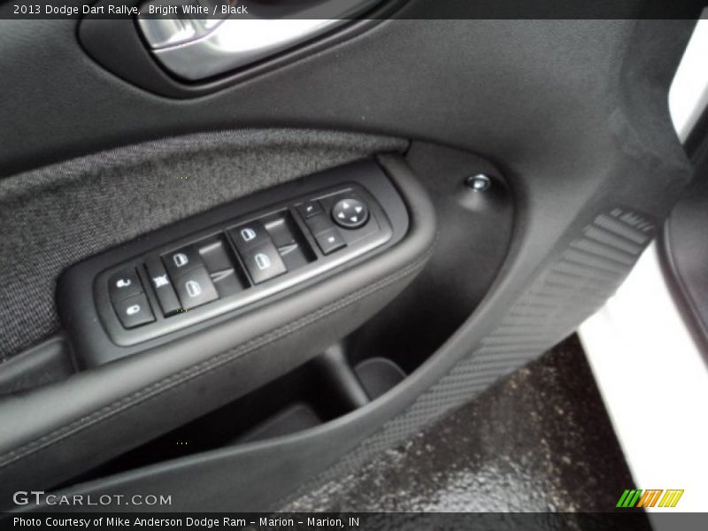 Bright White / Black 2013 Dodge Dart Rallye