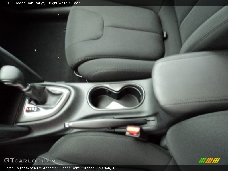 Bright White / Black 2013 Dodge Dart Rallye