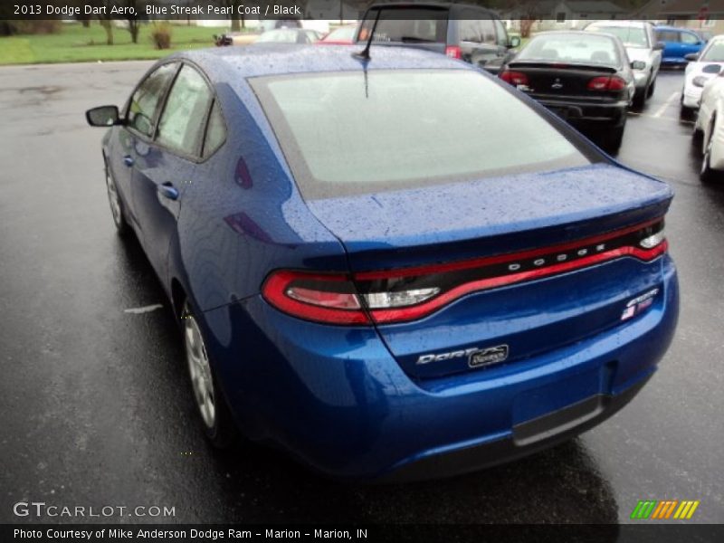 Blue Streak Pearl Coat / Black 2013 Dodge Dart Aero