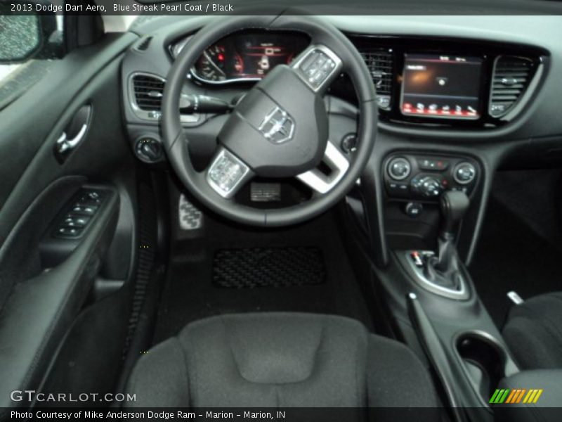 Blue Streak Pearl Coat / Black 2013 Dodge Dart Aero
