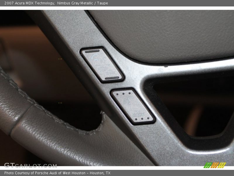 Nimbus Gray Metallic / Taupe 2007 Acura MDX Technology