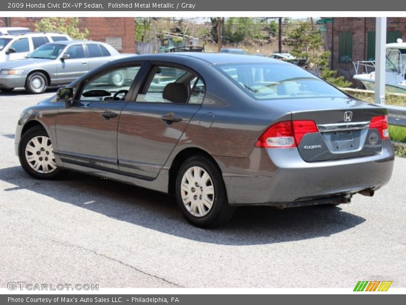 Polished Metal Metallic / Gray 2009 Honda Civic DX-VP Sedan