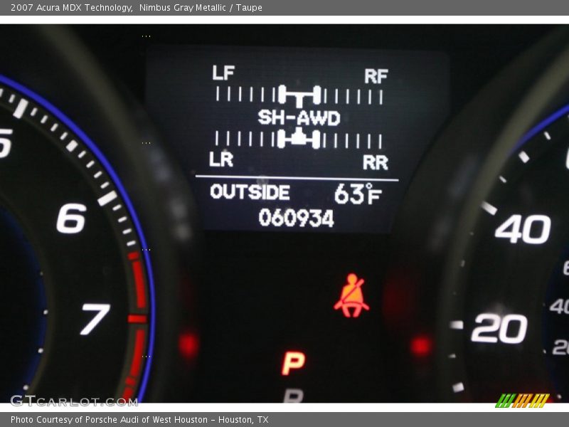 Nimbus Gray Metallic / Taupe 2007 Acura MDX Technology