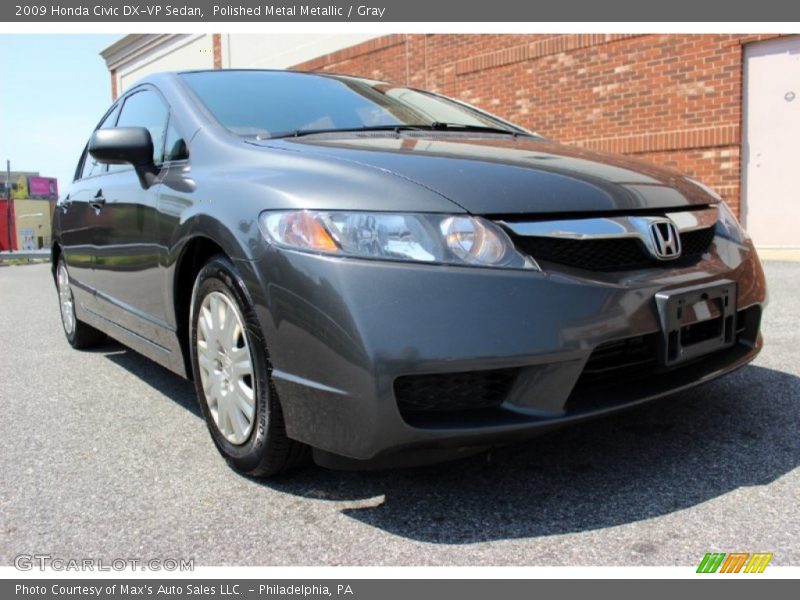 Polished Metal Metallic / Gray 2009 Honda Civic DX-VP Sedan