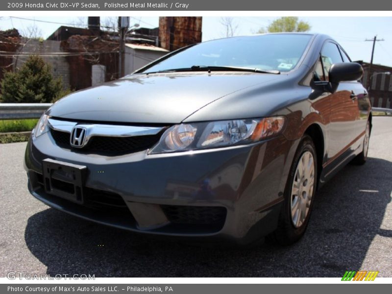 Polished Metal Metallic / Gray 2009 Honda Civic DX-VP Sedan