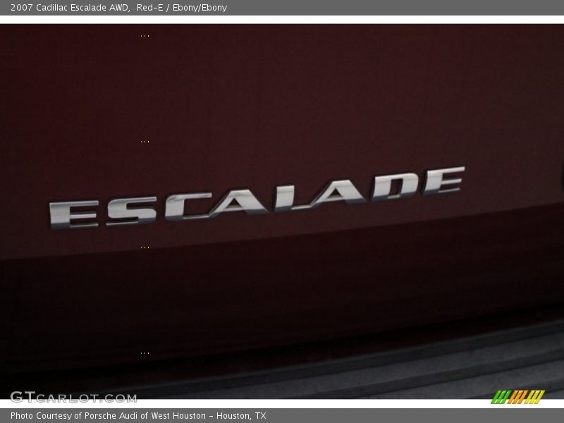 Red-E / Ebony/Ebony 2007 Cadillac Escalade AWD