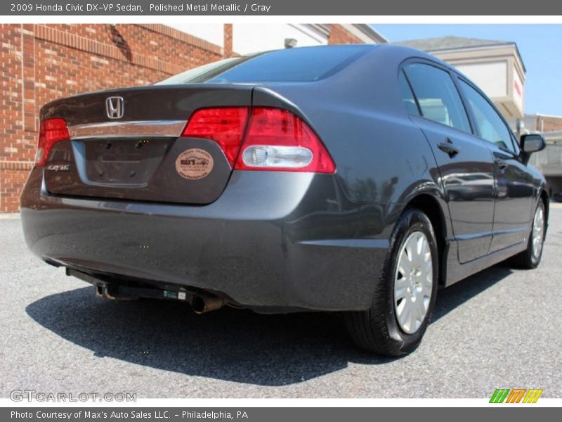 Polished Metal Metallic / Gray 2009 Honda Civic DX-VP Sedan