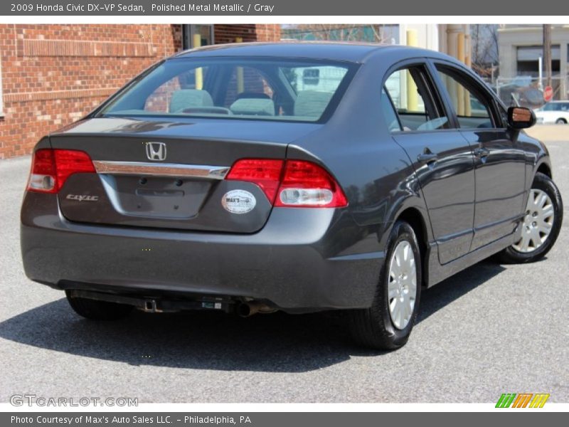 Polished Metal Metallic / Gray 2009 Honda Civic DX-VP Sedan