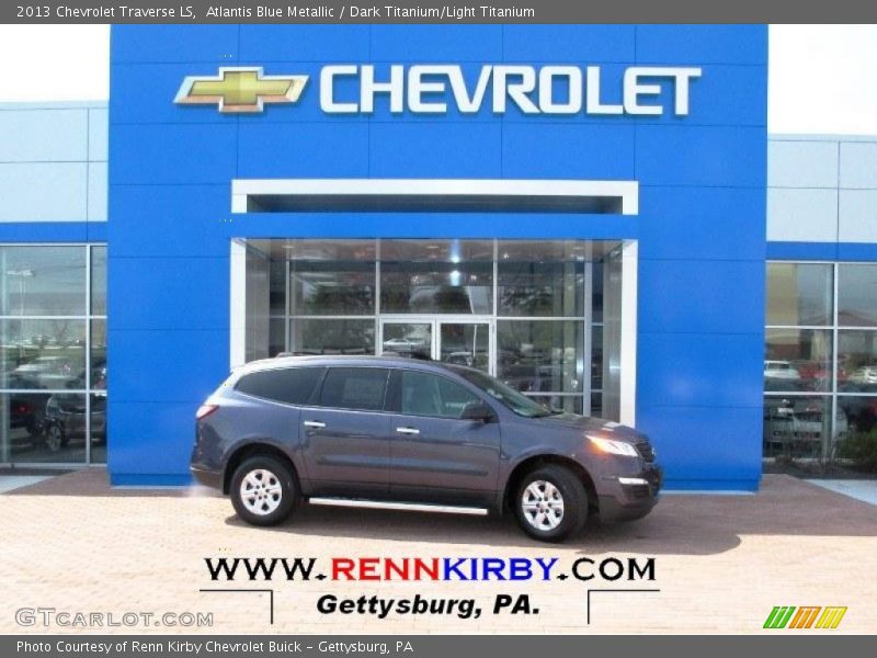 Atlantis Blue Metallic / Dark Titanium/Light Titanium 2013 Chevrolet Traverse LS