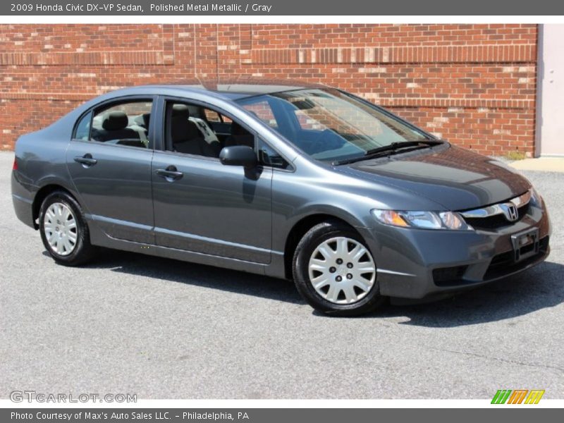 Polished Metal Metallic / Gray 2009 Honda Civic DX-VP Sedan