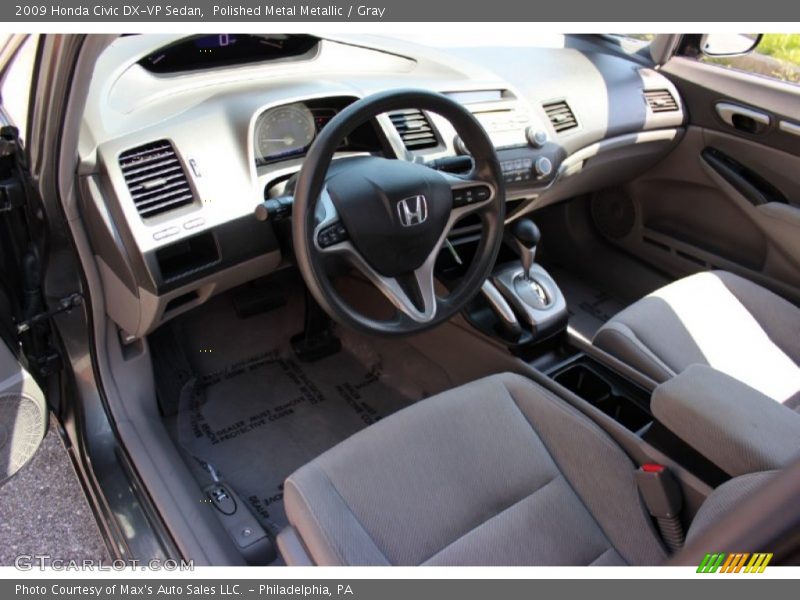 Polished Metal Metallic / Gray 2009 Honda Civic DX-VP Sedan