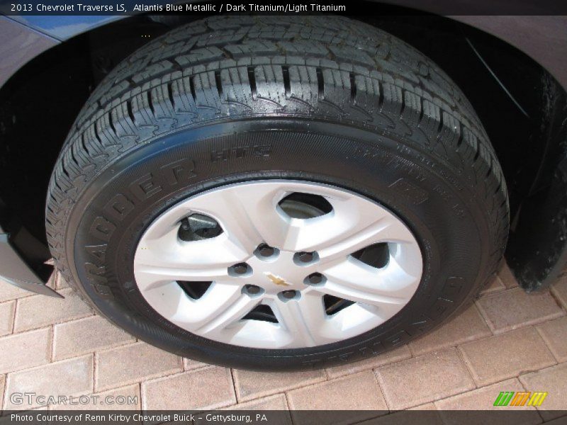 Atlantis Blue Metallic / Dark Titanium/Light Titanium 2013 Chevrolet Traverse LS