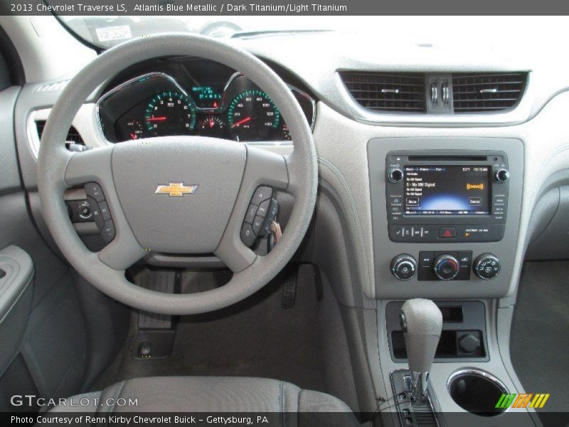 Atlantis Blue Metallic / Dark Titanium/Light Titanium 2013 Chevrolet Traverse LS