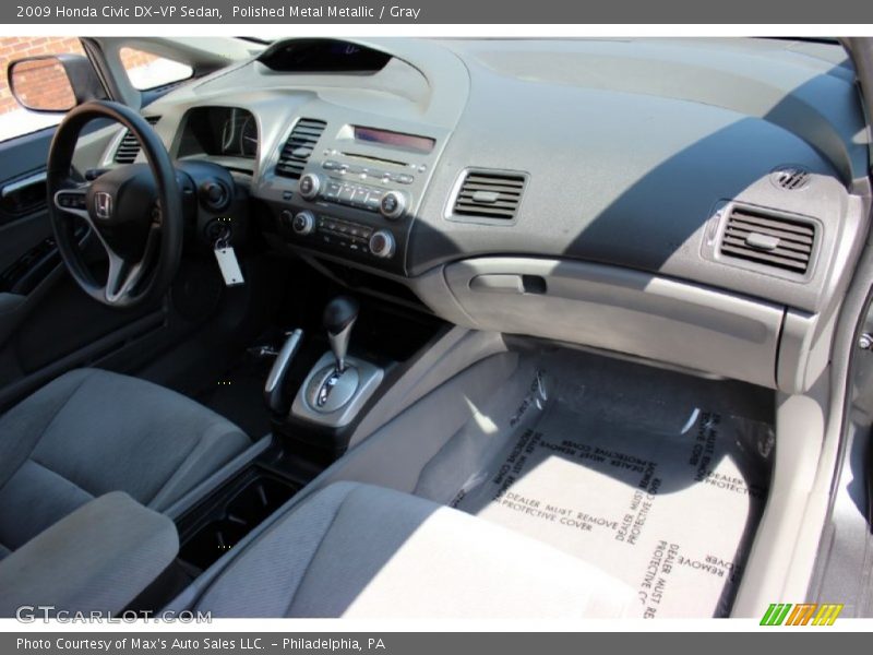 Polished Metal Metallic / Gray 2009 Honda Civic DX-VP Sedan