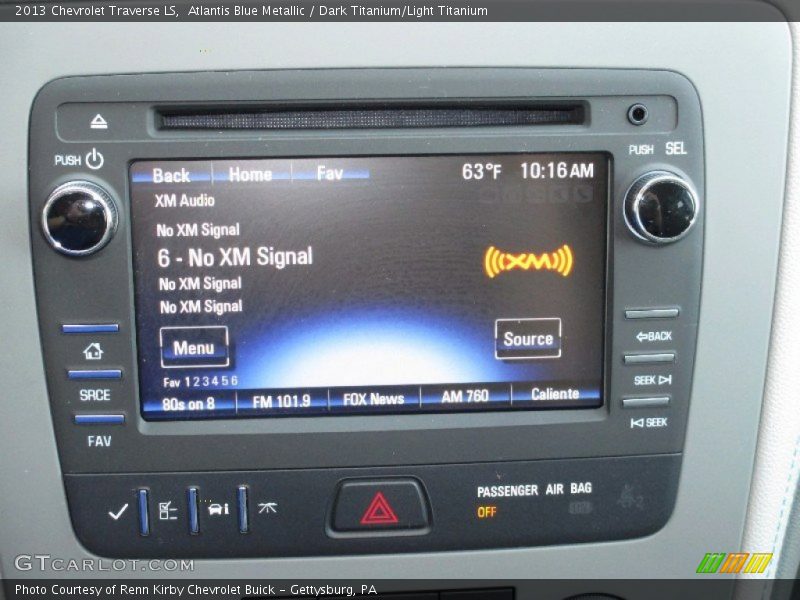Atlantis Blue Metallic / Dark Titanium/Light Titanium 2013 Chevrolet Traverse LS