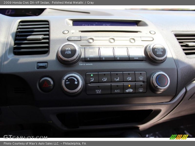 Polished Metal Metallic / Gray 2009 Honda Civic DX-VP Sedan