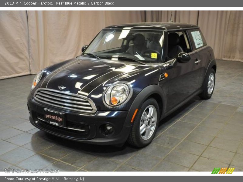 Reef Blue Metallic / Carbon Black 2013 Mini Cooper Hardtop