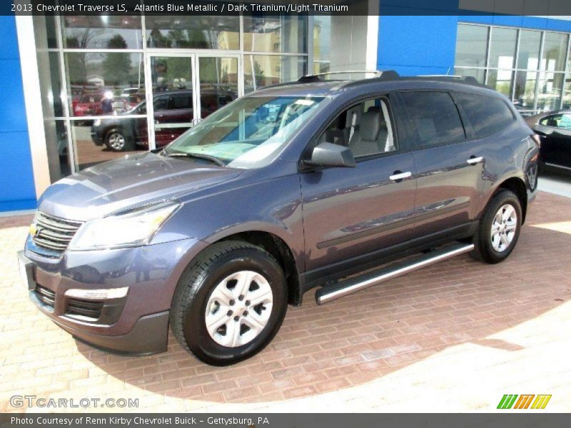Atlantis Blue Metallic / Dark Titanium/Light Titanium 2013 Chevrolet Traverse LS