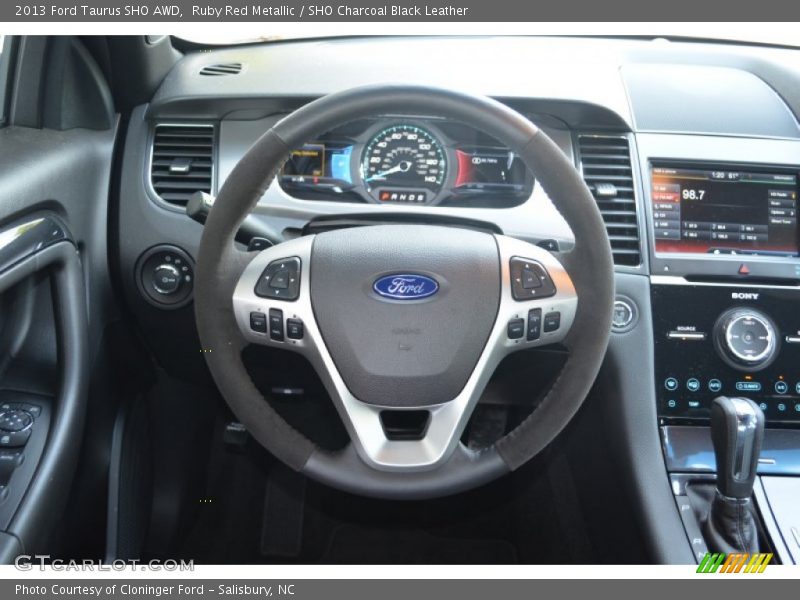 Ruby Red Metallic / SHO Charcoal Black Leather 2013 Ford Taurus SHO AWD