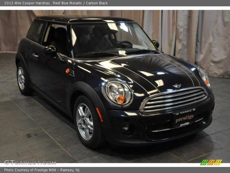Reef Blue Metallic / Carbon Black 2013 Mini Cooper Hardtop