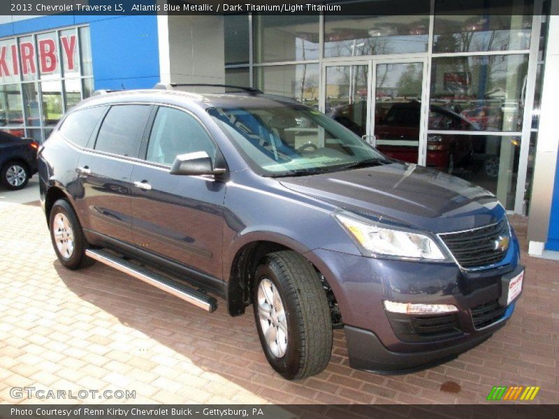 Atlantis Blue Metallic / Dark Titanium/Light Titanium 2013 Chevrolet Traverse LS
