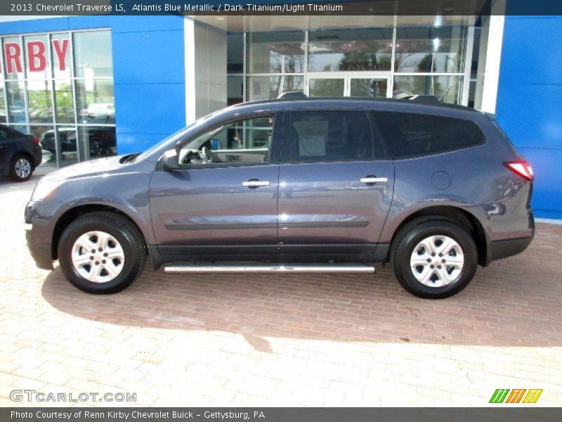 Atlantis Blue Metallic / Dark Titanium/Light Titanium 2013 Chevrolet Traverse LS