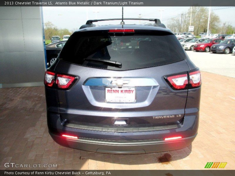 Atlantis Blue Metallic / Dark Titanium/Light Titanium 2013 Chevrolet Traverse LS