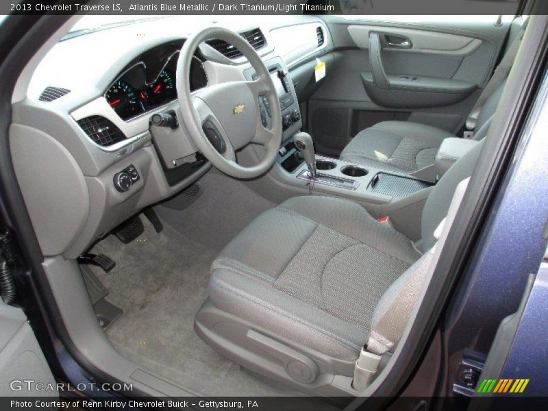 Atlantis Blue Metallic / Dark Titanium/Light Titanium 2013 Chevrolet Traverse LS